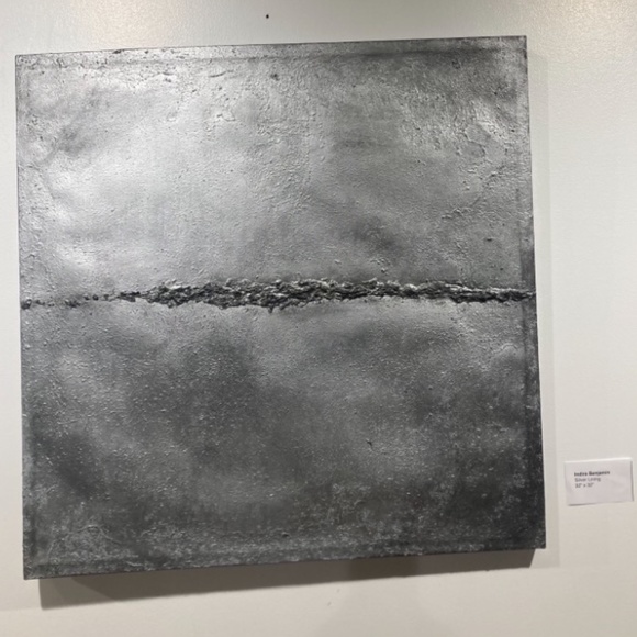 Other - Wall Art: Textured Canvas - Silver Lining.
